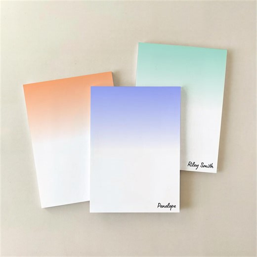 Personalized Notepad 4"x6" Sticky Notes | Custom Name Post-it® Memo Pad - Etsy