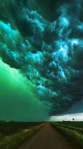 1.1K views · 26K reactions | In South Dakota, a deadly storm known as a “derecho” swept through the region. During the event, the sky turned an eerie green—a phenomenon that occurs when blue light from the rain combines with yellow light from the sun. | Unsolved Mysteries & Paranormal Activities | Facebook