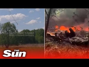 Russian warplanes and helicopters 'shot down' and crashed near Ukraine border