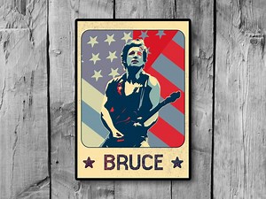 Bruce Springsteen ICONS Series the Boss Wall Art Unique Music Poster - Etsy Canada
