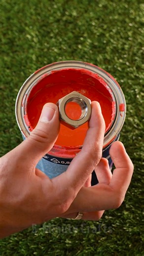 The function of a nut 🔩 in a paint can! | 5-Minute Crafts