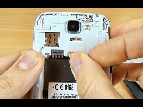 LG K4 - How to Insert SIM card and memory card