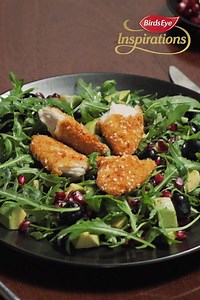 Spruce up your salad, add taste to your taco or make any midweek dish marvellous. Introducing Birds Eye Inspirations Chicken Mini Fillets with Sesame Seeds. | Birds Eye