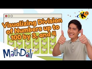 Visualizing Division of Numbers up to 100 by 3, and 4