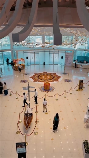 Dubai’s Waterfront Market comes alive this Diwali! ✨ From the grand unveiling of a giant spice rangoli to live performances, a traditional diya lighting ceremony, and delicious festive treats, the celebration had it all. A vibrant mix of art, culture, and community, bringing the true spirit of Diwali right in the heart of Dubai! 🪔🎉 City 1016 Gulf Buzz #VisitDubai | Visit Dubai