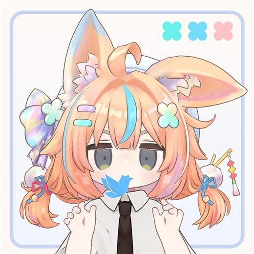 折り紙狐【13アバター対応 / 3D髪型】 - P*Connect - BOOTH