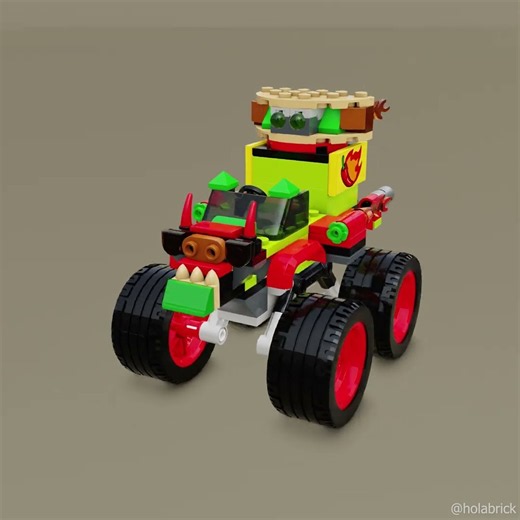 Monster Truck Race fast build #lego #legocars