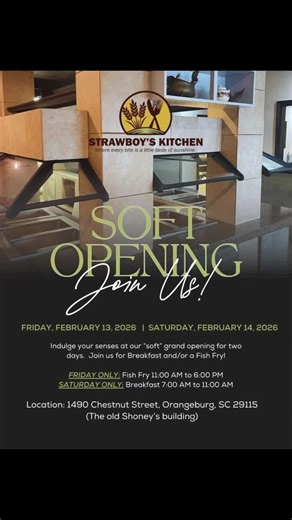 Strawboy’s Kitchen Soft Opening in Orangeburg SC #orangeburgsc #soulfood #food #foodreviews