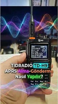 How to transmit and receive APRS signals on a TIDRADIO TD-H9?