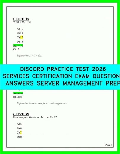 Official 2026 Discord Server Management Certification Prep Exam Questions and Answers