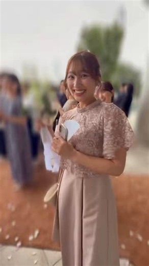 高校の同級生の結婚式へ💍ブーケトスでブーケキャッチしました💐笑　少し恥ずかしかったです。笑