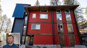 I built a three-story home out of shipping containers for £9k