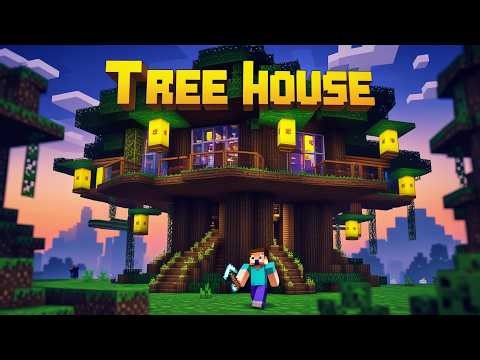 🌳 Building the Tree House in Minecraft | Minecraft part 2