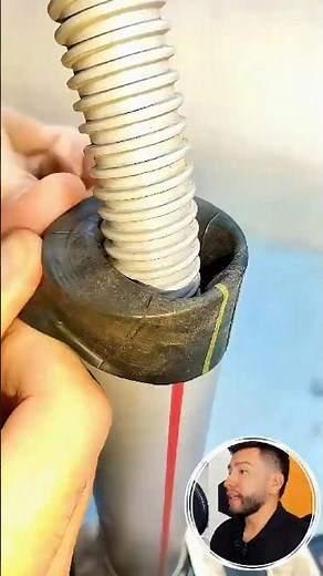 How to join two tubes of different sizes using an old tire