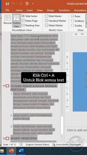 Cara Copy isi slide powerpoint ke word #powerpoint #microsoftword #slidepowerpoint