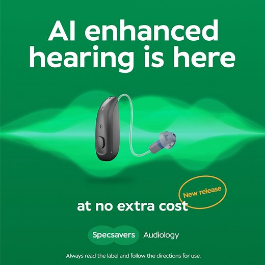 Get AI-enhanced tech at no extra cost when you purchase Advance Elite Rechargeable hearing aids. The new AI tech adapts to your environment, reduces background noise, is rechargeable, and is tailored to your liking on your phone. | Specsavers New Zealand