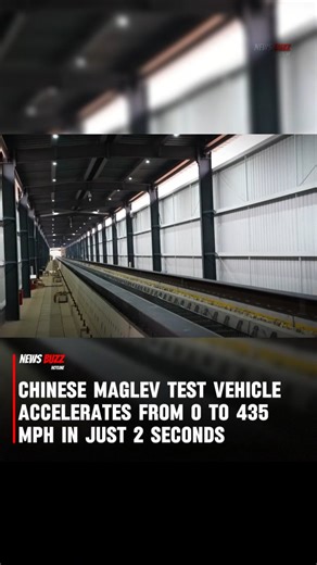 News Buzz Hotline on Instagram: "China has successfully carried out a groundbreaking test of its next-generation magnetic levitation (maglev) vehicle, marking a major leap in ultra-high-speed transportation technology. The experimental vehicle reportedly accelerated from 0 to 700 km/h (around 435 mph) in just about two seconds, a speed achievement that has stunned researchers and social media users worldwide. The test was conducted on a short, specially designed maglev track by Chinese scientist