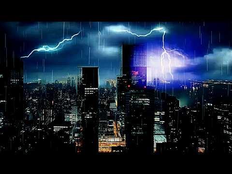 Midtown High‑Rise Thunderstorm – 7 Hours of Heavy Rain, Thunder & Lightning