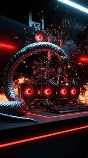 “Cyber Serpent Awakens 🐍🔥 | Futuristic AI Transformation | Veo 3 Cinematic Short”