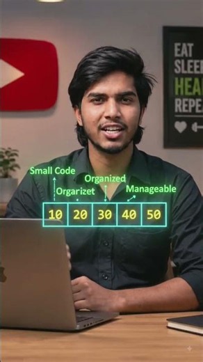 Array in C Explained in 60 Seconds | C Programming Tutorial #Shorts