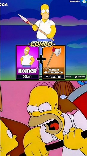 This PICKAXE is PERFECT for Homer! #shorts #fortnite #simpsons