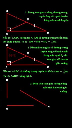 Công thức tính diện tích tam giác vuông! #hinhhoc #congthuc #tinhdientich #tamgiacvuong #maths #fyp