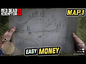Jack Hall Gang Treasure Map 1 Location | RDR2 ( Fast & Easy Money $1,000 )
