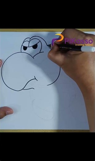 Fun and Easy Yoshi from Mario Galaxy Movie Drawing Tutorial