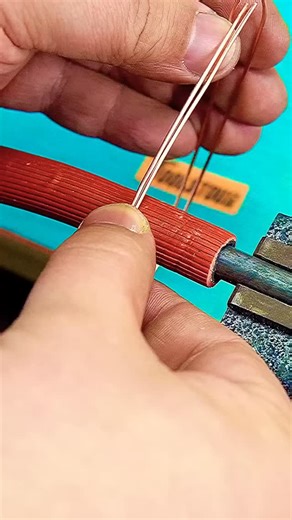 DIY Mechanica on Instagram: "Hey everyone, check out this cool wire wrapping technique I'm working on. It's all about precision and getting those clean, tight coils. I'm using a bit of heat to secure the copper wire around this rod, which gives it a really nice finished look. It's a process that requires a steady hand and a bit of patience, but the results are totally worth it. This method is great for adding detail and structure to all sorts of projects, from jewelry to more intricate crafts. I