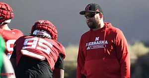 Former Super Bowl champ and DL Dave Tollefson assists Nebraska during bowl prep - NewsBreak