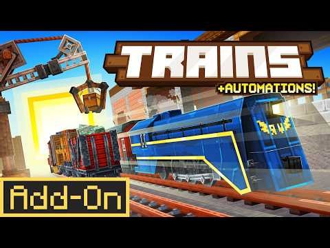 This Minecraft Add-On Adds REALISTIC TRAINS… And It’s INSANE!