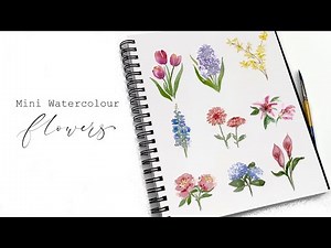 Mini Watercolour Flowers: LIVE!