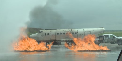 CWA conducts live-burn exercise to better prepare for aircraft fires