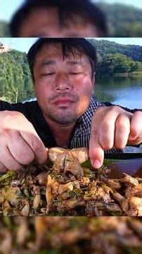Mukbang edible frog legs 🐸#asmr #mukbang #food