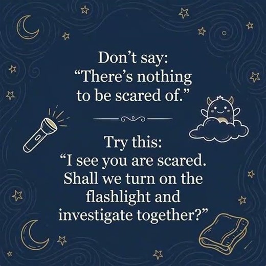 What to say when your child is afraid of the dark 🔦 #Shorts