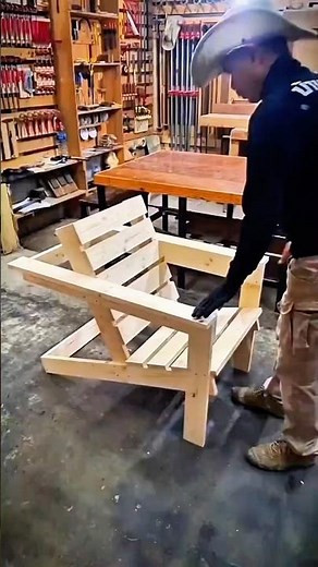 How to Make a Simple Wooden Plank Chair | Easy DIY Woodworking Project