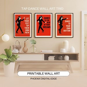Tap Dance Trio Wall Art Set – Vintage Dance Prints, Jazz Tap Dancer Decor, Performing Arts Gift, Studio or Home Dance Wall Art Printable - Etsy