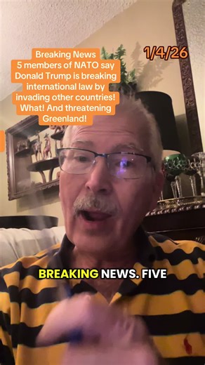 Breaking News 5 members of NATO say Donald Trump is breaking international law! What! #breakingnews #trump #nato #greenland