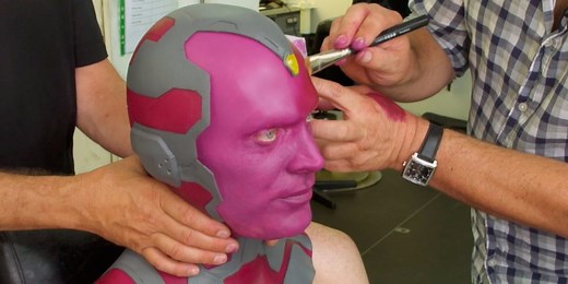 Watch Paul Bettany's makeup transformation into 'Avengers' superhero Vision
