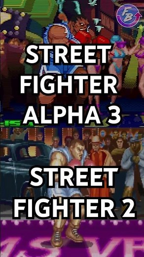 Which one is better? Street Fighter 2 vs SF Alpha 3 Upper sprites 💥 #streetfighter #retrogaming