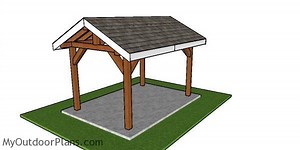 8x12 Outdoor Pavilion - Free DIY Plans | MyOutdoorPlans