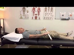 Supine Shoulder Flexion AAROM with stick