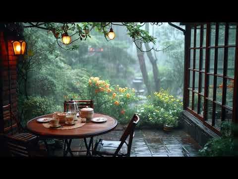 The soothing sound of rain is the music played by nature, Helps relax and sleeping