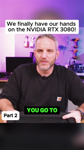 We finally have our hands on the NVIDIA RTX 3080-p2#techtok #tech #techtips #pcbuilds #vairl