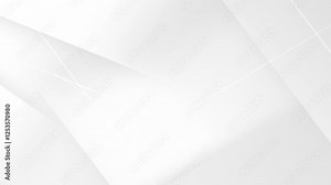 4k White luxury background with grey shadow diagonal stripes. Light elegant animated dynamic abstract BG. Trendy geometric neumorphism. Minimal sale modern backdrop. Deluxe polygon business template
