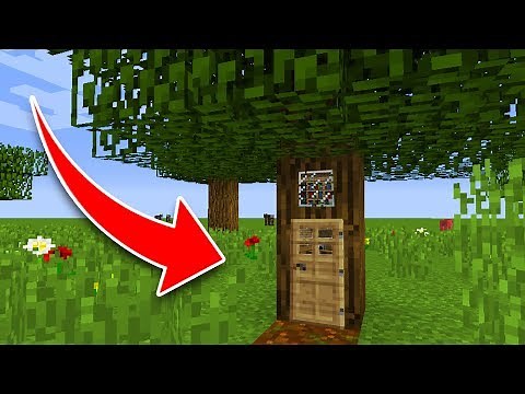 How to Live Inside a Tree in Minecraft! (Pocket Edition, PS4/3, Xbox, Switch)