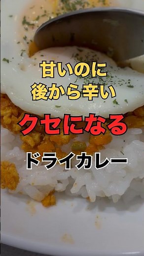 甘いのに後から辛い、クセになるドライカレー🍛