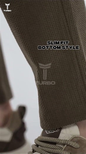 Turbo Urban-Fit Single Plate Waffle Trouser 🔥 Slim Fit