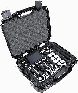Case Club Hard Carry Case- Fits RODECaster Pro 2, 2 Wireless Microphones & Cords - Lockable Case w/Shock Absorbing Pre-Cut Foam Fits Equipment Out of the Box! Perfect for Traveling Podcasters & DJs!