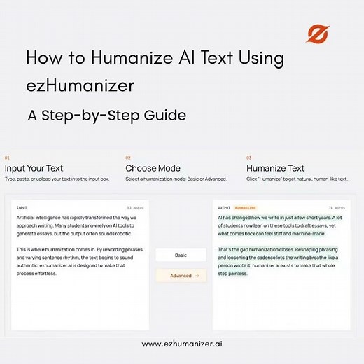 How to Humanize AI Text with ezHumanizer (Step-by-Step)